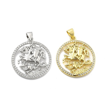 Стойка металлическая латунная микропрофилированная кубическая циркония подвески, медаль святого георгия, без свинца и без кадмия, долговечный