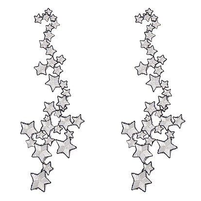 Пластыри, наклеить патч, аксессуары для костюма, аппликация, секви, звезда