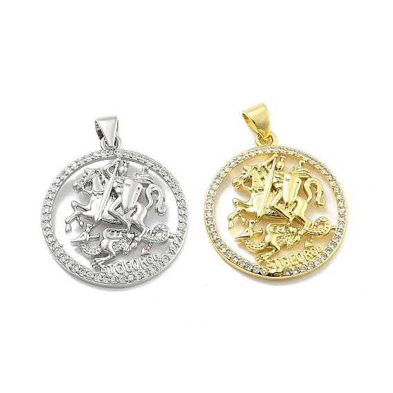 Стойка металлическая латунная микропрофилированная кубическая циркония подвески, медаль святого георгия, без свинца и без кадмия, долговечный