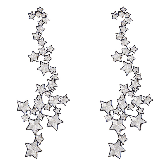 Parches de tela, pegar en parche, accesorios de vestuario, apliques, sequi, estrella