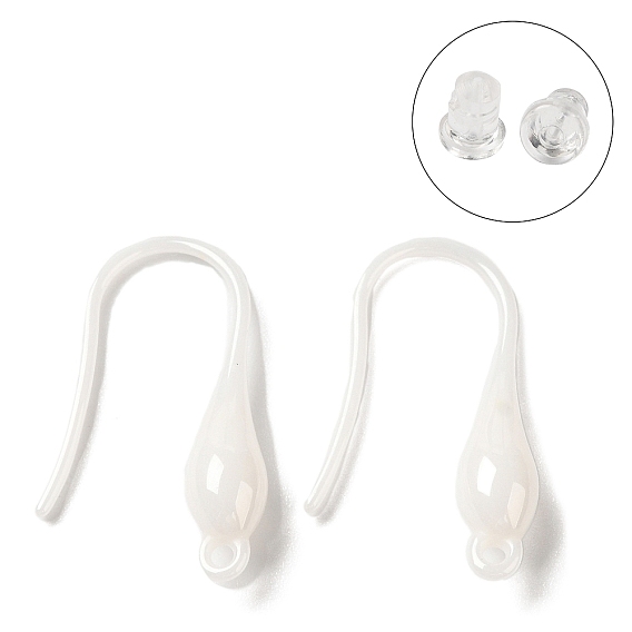Гипоаллергенная биокерамика, циркониевые керамические ушные крючки, нет выцветания, без никеля 