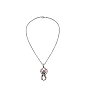 Luminous Spider Skull Alloy Pendants Necklaces