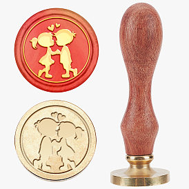 Набор сургучной печати, печать сургучом твердой латунной головки, деревянная ручка ретро латунный штамп комплект съемный, для конвертов приглашений, подарочная карта