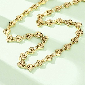 304 Цепочки из нержавеющей стали с ромбовидными звеньями для женщин и мужчин, ионное покрытие (ip)