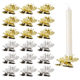 40 шт. 2 цвета железные зажимы для подсвечников, цветок