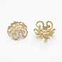 Brass Bead Caps, 5-Petal