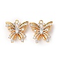 Латунные микро проложить кубического циркония подвески, бабочки прелести
