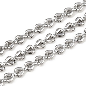 304 ссылка цепи из нержавеющей стали сердце, несварные, с катушкой