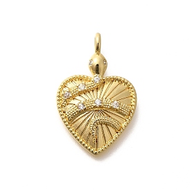 Стойка металлическая латунная микропрофилированная кубическая циркония подвески, без кадмия и без свинца, долговечный, сердце прелести