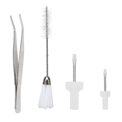 Sewing Machine Tool Set, Iron Screwdriver, with Nylon Brush Cleaning Tool, Iron Tweezers
