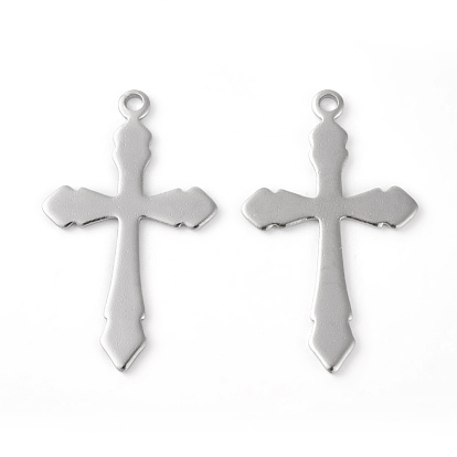 201 Stainless Steel Pendants, Cross