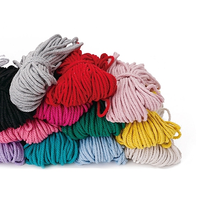 Хлопковый шнур макраме, круглая веревка макраме для настенных вешалок, украшения в стиле бохо, макраме своими руками