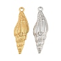 304 Stainless Steel Pendants, Conch Shell Shape Charms