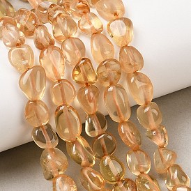 Природный цитрин бисер нитей, самородки, упавший камень, окрашенная и подогревом