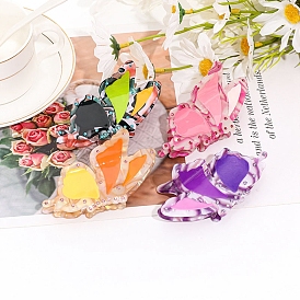 Cellulose Acetate Claw Hair Clips, Hair Accessories for Women & Girls, Butterfly