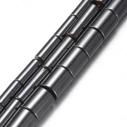 Magnetic Synthetic Hematite Bead Strands, Grade A, Column