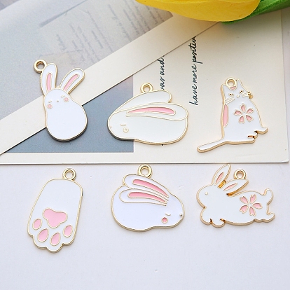 Legierung Emailanhänger, golden, für Ostern