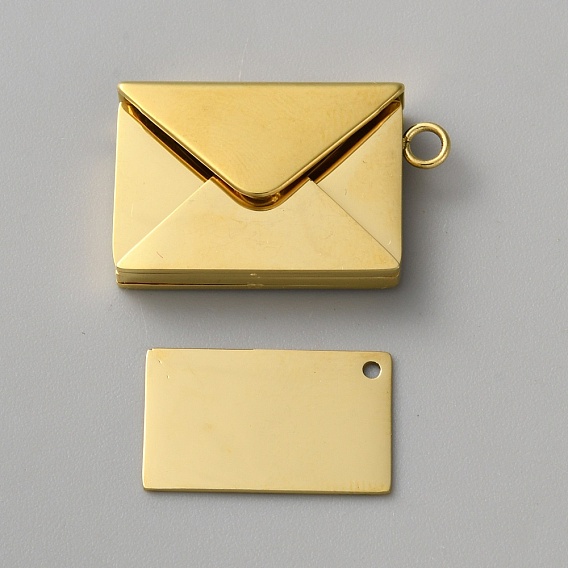 201 подвески из нержавеющей стали, подвески-конверты с магнитными застежками, без кадмия, без никеля и без свинца