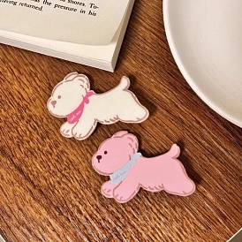 2Pcs Resin Alligator Hair Clips, Hair Accessories for Women Girls, Dog