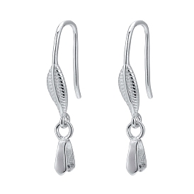 925 hallazgos de aretes de plata esterlina, con enlaces de barra y fianza de pellizco de picahielo, con 925 sello