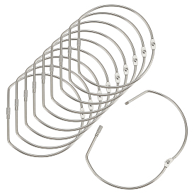 Железные вкладыши для наклеивания листового стекла навесные кольца, с винтовыми зажимами, д форма