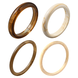 4шт. 4 стили браслетов из смолы для женщин