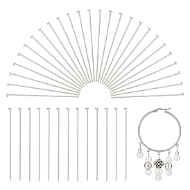 500 шт. 304 штифты с плоской головкой из нержавеющей стали