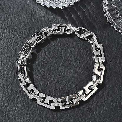 304 Edelstahl-Zahlenarmbänder 9 Gliederkettenarmbänder, anlauffrei
