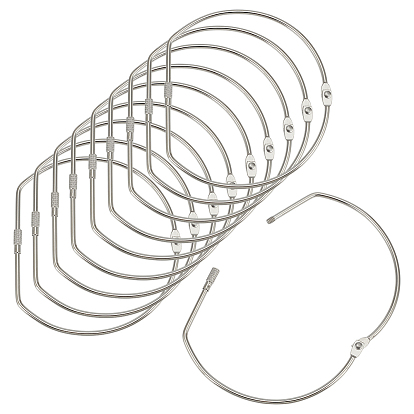 Железные вкладыши для наклеивания листового стекла навесные кольца, с винтовыми зажимами, д форма