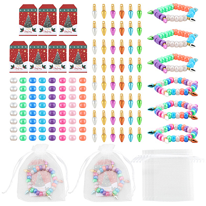 Набор для изготовления своими руками, включая пластиковые подвески и бусины, карты, Сумочки из органзы