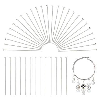 500 шт. 304 штифты с плоской головкой из нержавеющей стали