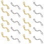 Tibetan Style Alloy Bar Links Connectors, Twisted Shape