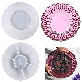Fruit Storage Plate Silicone Molds, Resin Casting Molds, For UV Resin, Epoxy Resin Craft Making, Round