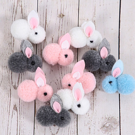 Easter Bunny Easter Decoration Creative Three-dimensional Plush Bunny DIY Accessories