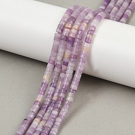 Натуральный лепидолит / пурпурный слюдяный камень бисер пряди, диск, Heishi бусы