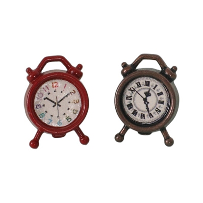 Миниатюрные украшения из сплава, аксессуары для домашнего кукольного домика с микро-ландшафтом, притворяясь опорными украшениями, часы