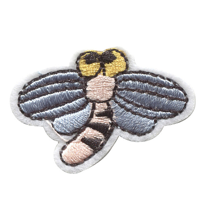 Butterfly/Bees/Dragonfly Appliques, Insect Computerized Embroidery Cloth Iron on Patches, Costume Accessories