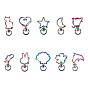 Alloy Swivel Lobster Claw Clasps, Swivel Snap Hook, Mixed Shapes