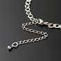 Handmade 304 Stainless Steel Curb Chains Bracelets Making Accessories, with Curb Chain, Charms, Jump Rings, Lobster Claw Clasps