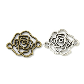 Tibetan Style Alloy Connector Charms, Flower Outline Links, Lead Free & Cadmium Free