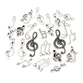 20шт 10 стили тибетский стиль сплав подвески набор, прелести музыкальных нот