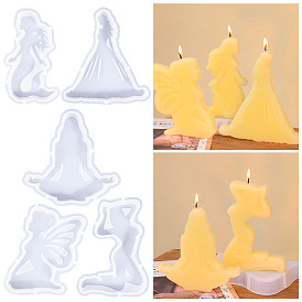 Силиконовые формы, формы для свечей, формы для литья гипсовой смолы, белые
