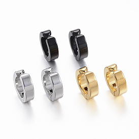 Ion Plating(IP) 304 Stainless Steel Clip-on Earrings