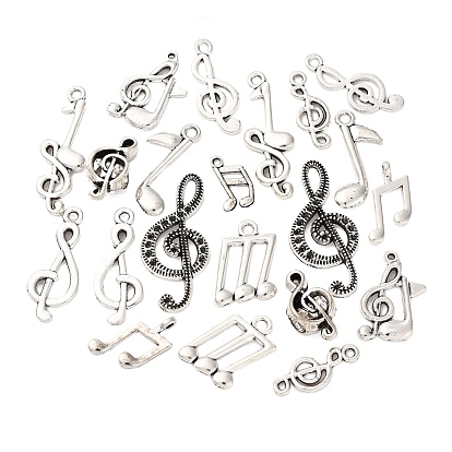 20шт 10 стили тибетский стиль сплав подвески набор, прелести музыкальных нот