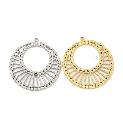 Вакуумное покрытие pvd 304 подвески из нержавеющей стали, лазерная резка, круглое кольцо-шарм