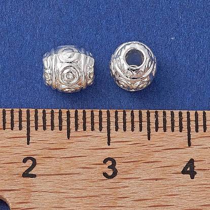 Alloy Spacer Beads, Long-Lasting Plated, Drum