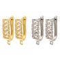 Laiton micro pavé cubique zircone cerceau boucle d'oreille résultats, stripe, avec des boucles, sans plomb et sans cadmium, plaqué longue durée, crémaillère plaquage