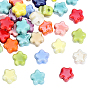 50Pcs Handmade Porcelain Bead, Plum Blossom, Bright Glazed Porcelain