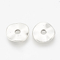 Tibetan Style Alloy Charms, Wavy Spacers Disc, Cadmium Free & Lead Free