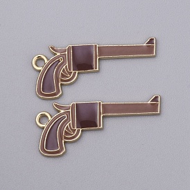 Эмалевые подвески из сплава в ковбойском стиле, золотые